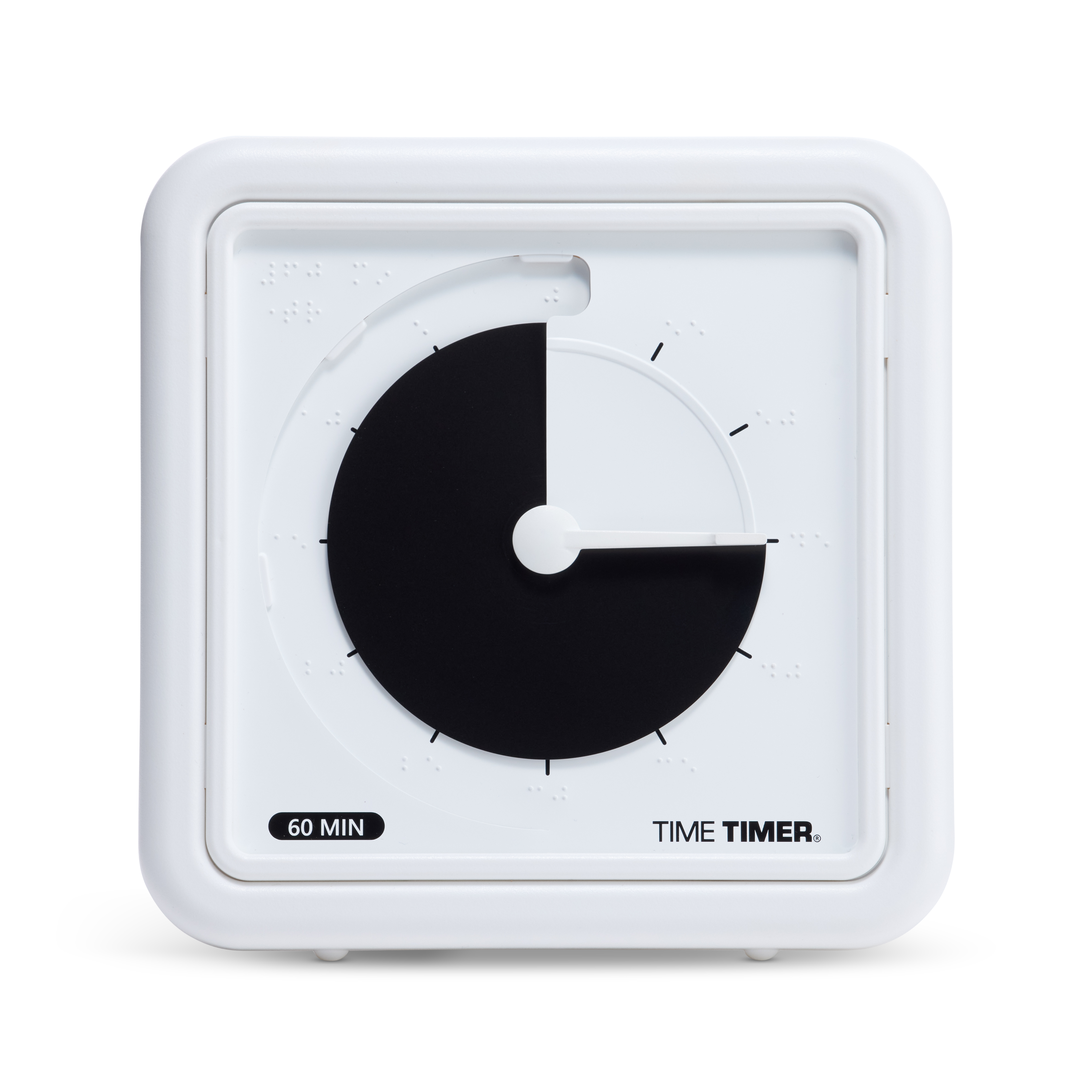 Time Timer® BRAILLE 8" with the black disk