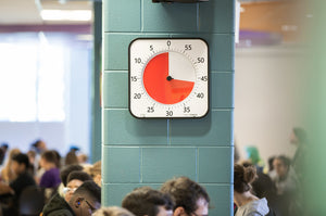  Time Timer® visual timer being used in the lunch room 