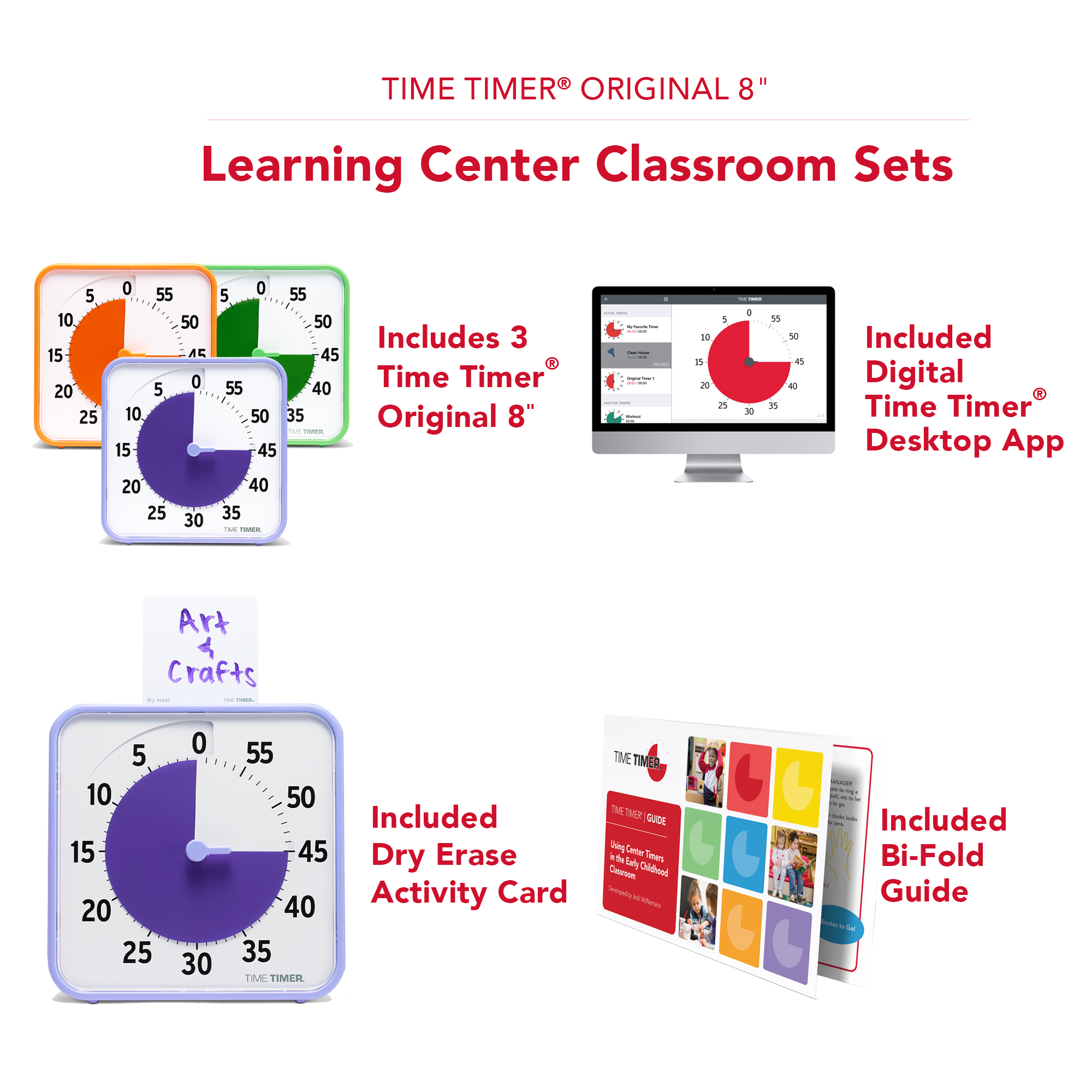 Time Timer Original 8 inch; 60 Minute Visual Timer – Classroom Or Meet –  BocoLearningLLC