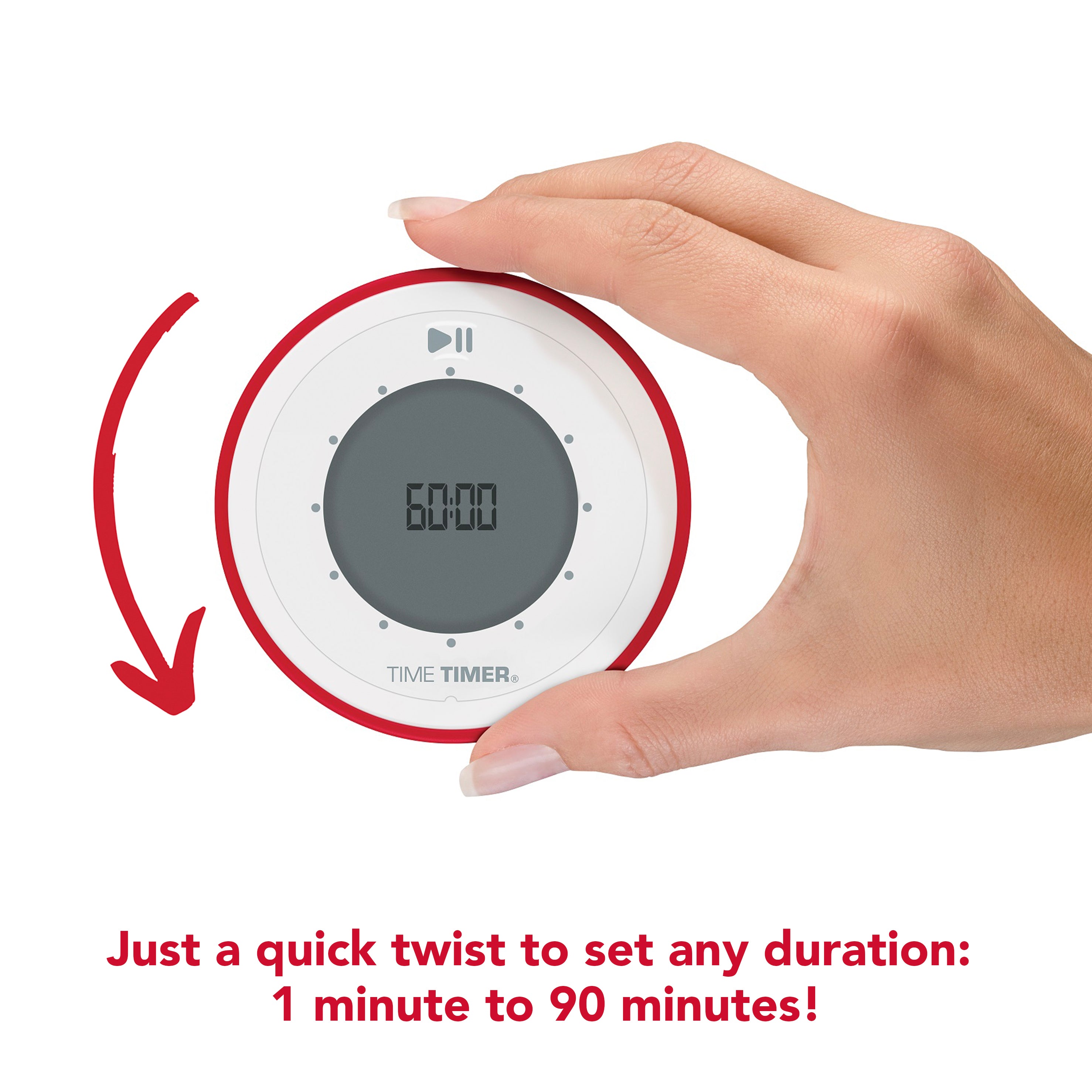 Timer TWIST® | Up to Minute Visual Timer | Time Timer